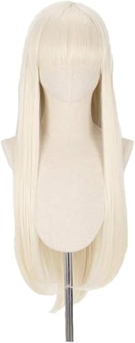 WRMING Perruque Longue Perruque Yomozuki Runa pour Anime avec Bonnet de Perruque pour Cosplay, Anime, fête Incluse Halloween, Noël, mascarades-80cm Cover
