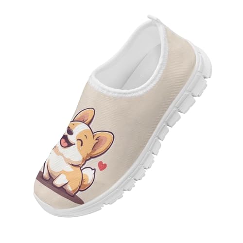 Doojoayie Little Girls Slip-On Walking Shoes for Kids Active Running Play4