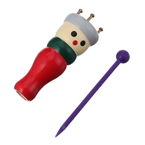 NUOBESTY Juguetes Para Niños tejedor de muñecas de madera lana tejedora tejer muñeca tejedora francesa de madera juego de madera herramientas de costura de tejer de madera manual bebé