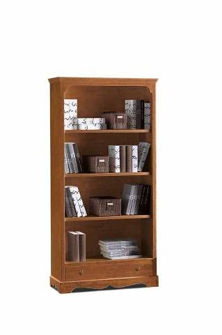  CasaPiù est 2019 Libreria,arte povera, in legno massello e mdf con rifinitura in noce lucido - Mis. 94 x 36 x 189