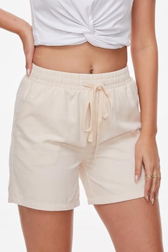 Yocur Jean Shorts For Women Casual Summer Hot Pants High Waist Loose Fit Drawstring Shorts Comfy Cargo Pull On Cotton Shorts For Women Khaki Xl thumb #4