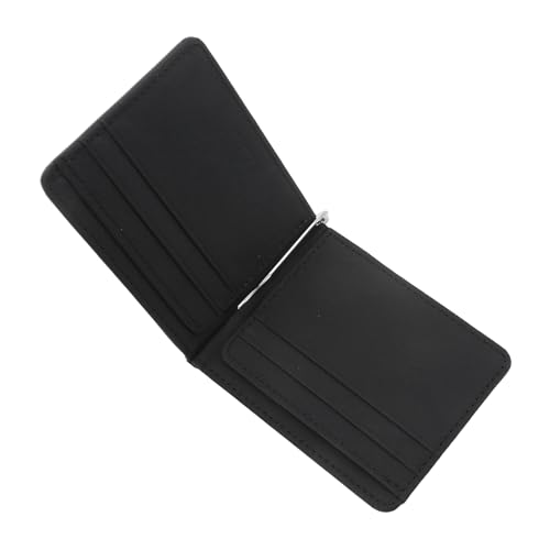 Essencedelight Mens Slim Wallet with Money Clip Front Pocket Bifold Leather Credit Card Holder Minimalist Wallet for Men Women,Black3