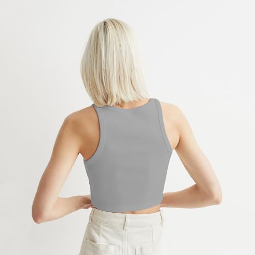 Image of KERI PERRY Tops for Women Crop Top for Women's Tank Activewear Tee Sports Western Casual Cotton Camisole Pack of 3 Combo