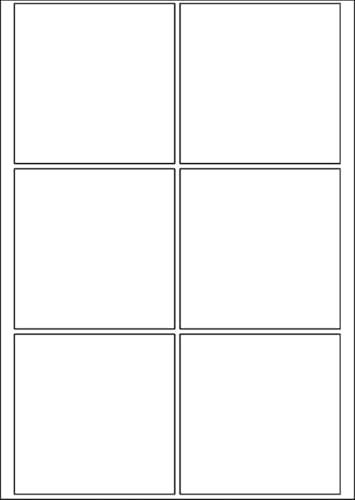 SmithPackaging A4 Self Adhesive Address Labels, 6 Labels Per Sheet, 20 Sheets, 99.1 x 93.1mm, 120 Labels