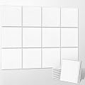UMIACOUSTICS 12 PCS Acoustic Panels,11.8" x 11.8" x 0.35" Sound Proof Wall Panels, Sound Absorbing Panels and Cork Board for Office, Studio, Home Theater, White