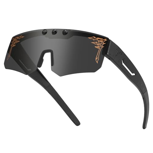 Image of ACEXPNM Polarized Fit Over Glasses Flip Up Sunglasses for Men Women, Wrap Around Goggles for Driving Cycling Fishing