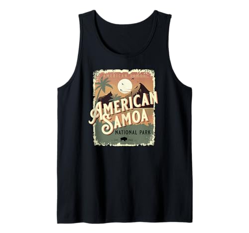 Affiche de Voyage Vintage du Parc National des Samoa américaines Débardeur