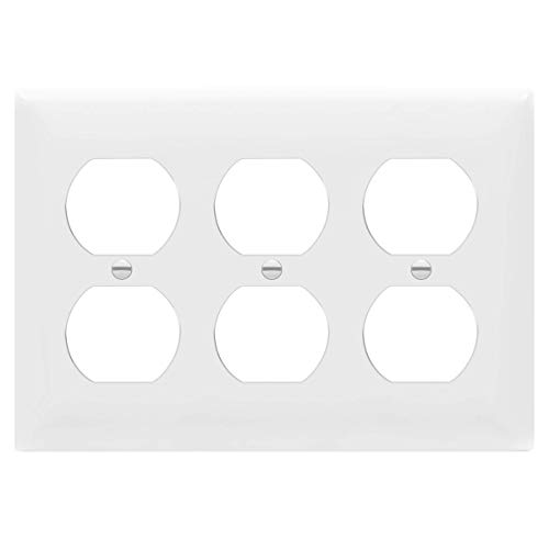 ENERLITES Duplex Receptacle Outlet Wall Plate, Size 3-Gang 4.50