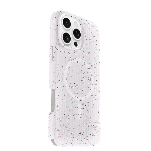 Image of OtterBox Core Series for MagSafe for iPhone 16 Pro Max - Sprinkles White, Sleek Rubber Design, Smooth Finish, Camera Bumpers, and Protective Screen Lip
