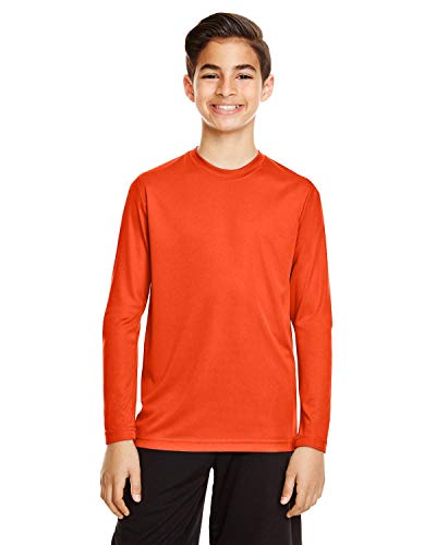 Team 365 Youth Zone Performance Long-Sleeve T-Shirt M SPORT ORANGE