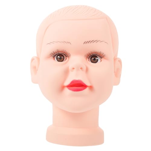 CIYODO Bald Mannequin Head Cosmetology Training Model Display Hat Stand for Wigs Glasses