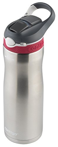 Contigo AUTOSPOUT Straw Ashland Chill Stainless Steel Water Bottle,  20 oz, Sangria