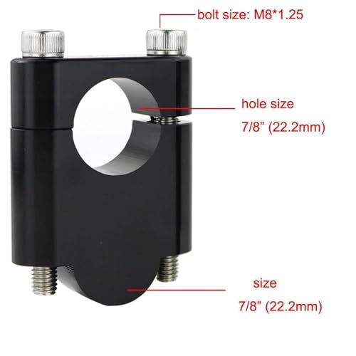 Elevadores Manillar Motocicleta Fat Bar Abrazaderas para Kawasaki 550 4
