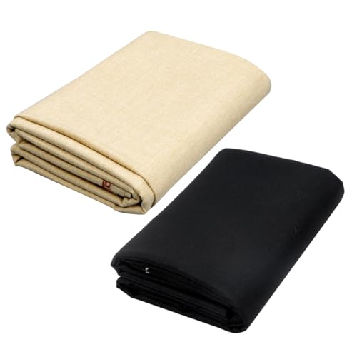 Image of Abhi Fashion Men's Cotton Formal Unstitched Trouser Fabric For Men (Pack Of 2)