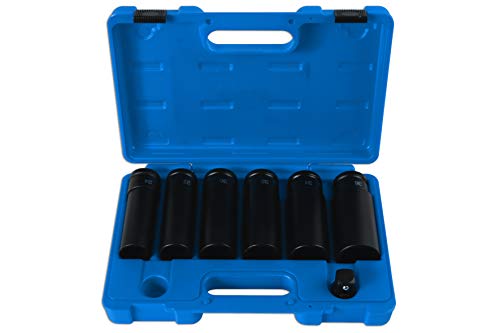 Jeu de 7 douilles impact extra profondes 3/4 pouces Laser 6410 pour l'industrie