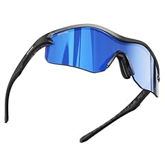 Transparent Black Frame/Deep Blue Lens