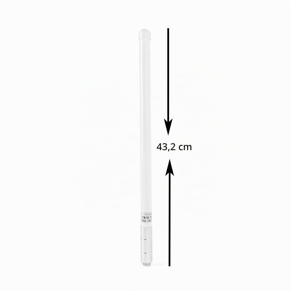 HYS Amateur SO239 Antenna dual band da 43 cm (17") con VHF 144 e UHF 430 MHz per dispositivi radio mobili