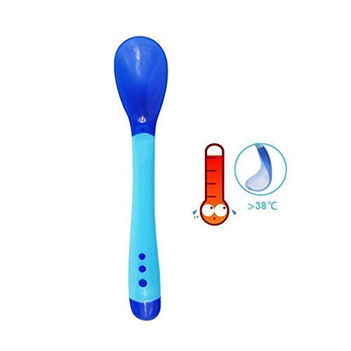 Image of Baby Feeding Set All in One 1- Baby Food Fruit Nibbler 1- Baby Food Feeder 1- Baby Heat Sensor Feeding Spoon (Multicolor27)