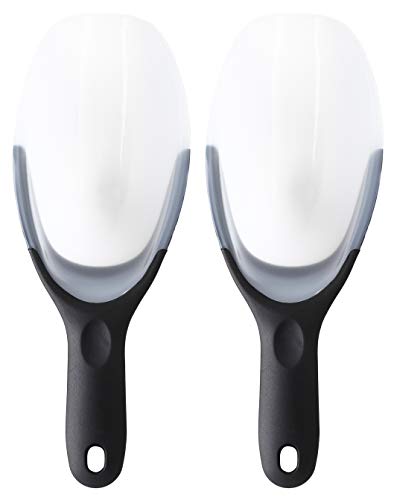 Image of Spring Chef Magnetic Ice Scoop for Freezer, BPA-Free Food Scooper Black 2pk