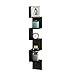 Furinno Rossi Wall Mount Floating Corner Shelf, 5-Tier Radial, Espresso