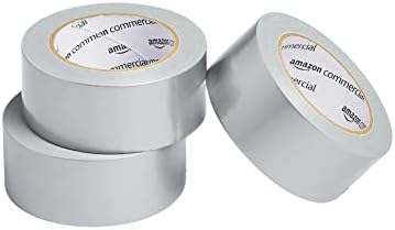 AmazonCommercial Standard Duct Tape, 1.88-inch by 30-yard, Silver, 3-Pack