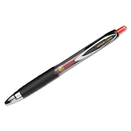 uniball 207 Retractable Gel Pens, Micro Point (0.5mm), Red