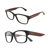 Gucci GG0343O Eyeglasses 007 Black/Multicolor 57 mm