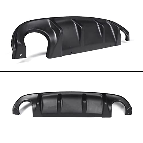 Jie Norman Rear Diffuser Compatible with Infiniti Q50 2014-2017 Lower Bumper Lip Spoiler Car Valance Protector Matt Black