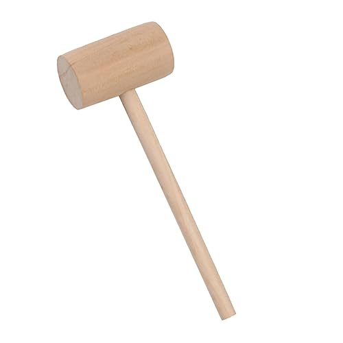 GRIRIW 3pcs Set Wood Mini Hammer Cake Mallet Food Mallet Educational Tool for Boys and Girls Comfortable to Hold Storage