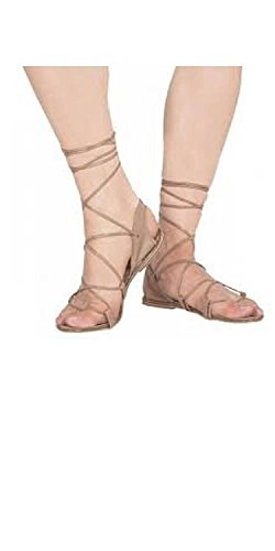 Danshuz Womens Strap-Thong Dance Sandals Style 6243, Tan, Size 82