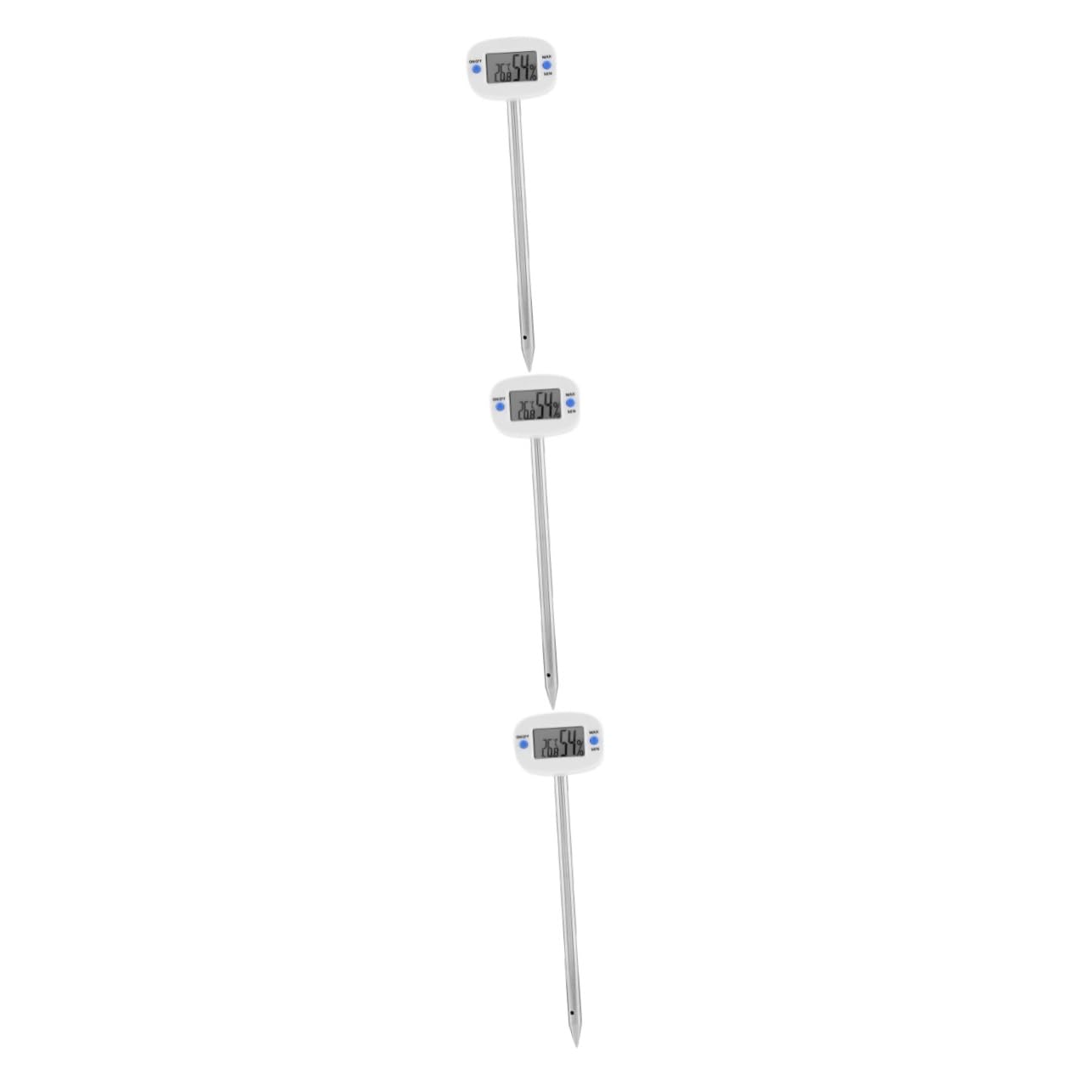 TOYANDONA 3 Piezas Termómetro Higrómetro de Mini Medidor de Temperatura para Jardinería para Plantas y Cultivos Sin Baterías Herramienta para Cuidado Huertos