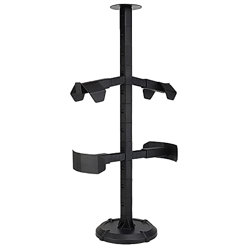 Doxiglobal Tactical Gear Stand Helmet Display Holder Tree Rack Organizer Adjustable For Military Training Vest Armor Breastplate (Black) #TOP7