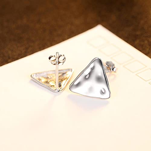 Boucles d'oreilles clous triangle en argent 925 de haute qualité pour femme