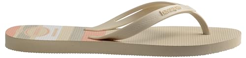 Chinelo Havaianas Elegance Print Bege Palha 37/38