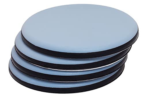 QUANTUM LEAP Furniture Sliders, 70mm Round Moving Slider and Glider Furniture Mover Pads for Moving Heavy Furniture (Pack of 4), Gray - Image 3