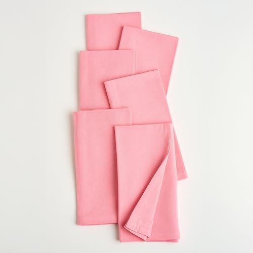 Set de 6 Servilletas de Tela Rosa 18x18 Pulgadas Algodón miniatura 4