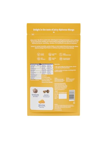 Image of Maiva Pro | Plant Protein Isolate - Alphonso Mango - 40gm (Pack of 5) | 28g Protein, 6g BCAA | All Essential Amino Acids | Gut Friendly, Easy to Digest | Vegan, Dairy Free, No Preservatives