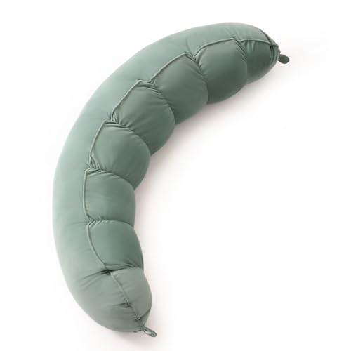 Image of Ailuteie Peallow(Pat. Pend) – Long Round Body Pillow for Adults, Bolster Pillow for Sleeping, Soft and Supportive Pillow for Sleeping & Lumbar Support