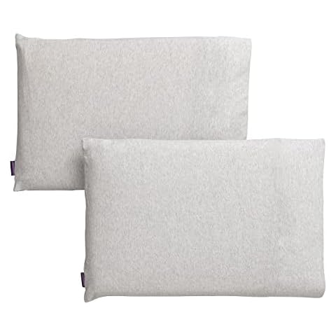 ClevaMama Jersey Cotton Junior Pillow Case (2 Pack) - Grey Cover