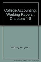College Accounting Working Papers 1 to 8 Sixth Edition 0395797063 Book Cover