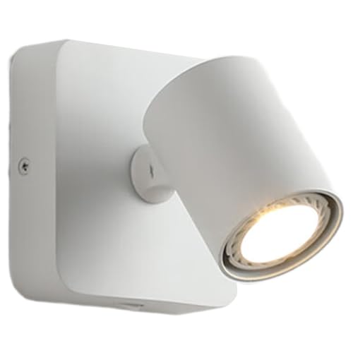 Akfldms Lámpara de Pared LED Giratoria para Interiores, Dormitorio, Mesita de Noche, Sala de Estar, Lámpara de Lectura, Estilo Moderno, Accesorio de Iluminación para Hotel.