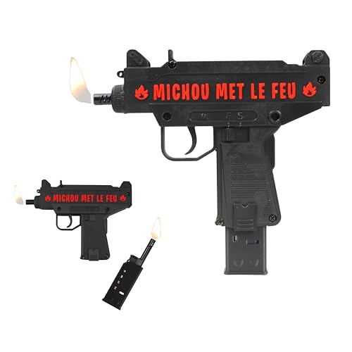 3DKORE - Customizable Uzi Gun Case for BIC EZ Reach Lighter - Double Lighter Included - 20 Colours to Choose From