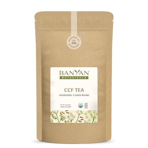 Banyan Botanicals CCF Tea (Cumin, Coriander, Fennel) – Organic Traditional Ayurvedic Detox Tea For Supporting Digestion & Gentle Cleansing* – ½ lb. – Non-GMO Sustainably Sourced Vegan
