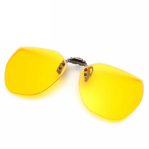 Polarized Clip-On Night Driving Glasses UV Protection Anti Glare Flip-up Clip-on Over Prescription Glasses3