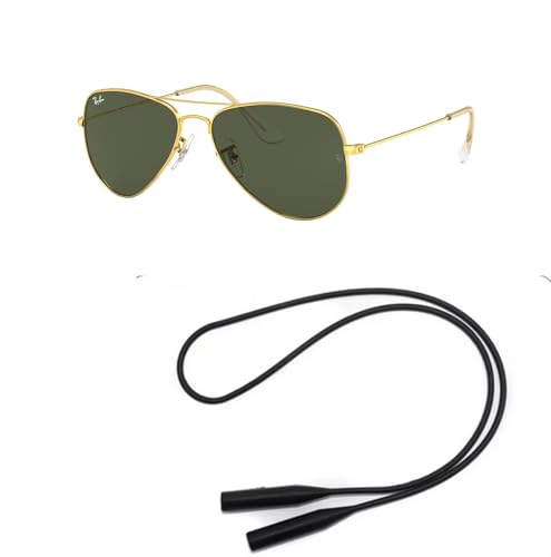 Ray-Ban RB3044 Sunglasses Bundle: RB 3044 AVIATOR SMALL METAL L0207 Aviator Small Metal Arista G-1 and Universal Anti-slip Silicone Leash2
