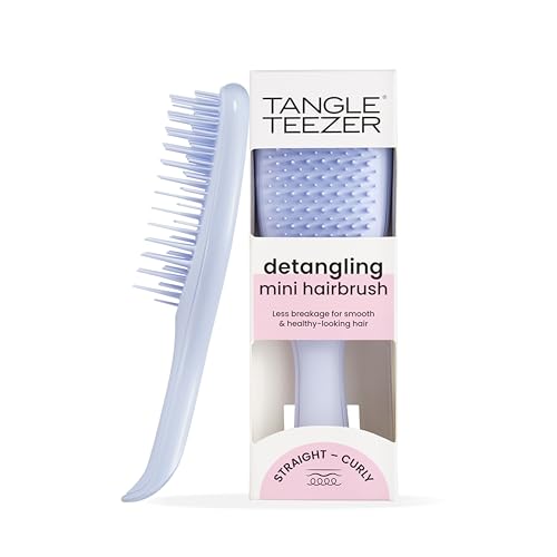 Tangle Teezer Mini Ultimate Detangler, pour Cheveux Secs et Mouillés, Brosse à Cheveux Démêlante pour Tous Types de Cheveux, Brosse Idéale pour les...