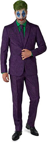 Offstream Men's The Joker Costume - Halloween Party Outfit - Batman Villains Outfit - Including...