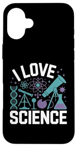 I Love Science DNA顕微鏡 アトム スマホケース iPhone 16 Plus 用