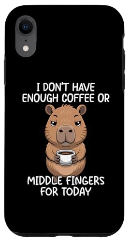 I Don't Have Enough Coffee Or Middle Fingers For Today �X�}�z�P�[�X iPhone XR �p
