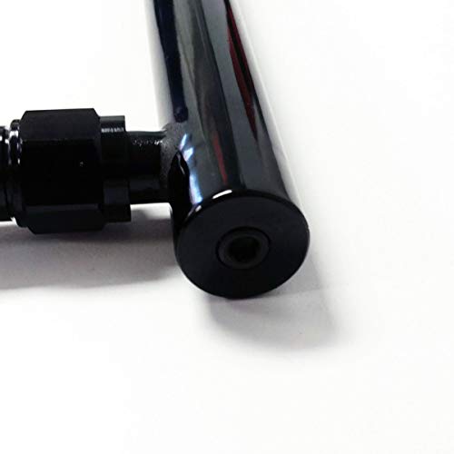 Pirate Mfg Billet Aluminum Holley 4150 Double Pumper Fuel Line Log Anodized W/Black Gauge - Thumbnail 3